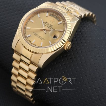 Rolex Day Date Gold Kasa Sarı Kadran Otomatik saat modelleri jübile