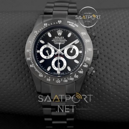 Rolex Daytona cosmograph Titan black replika saat otomatik