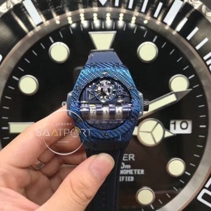 Hublot MP-11 Big Bang Mp11 Mavi Kasa Otomatik saat replika
