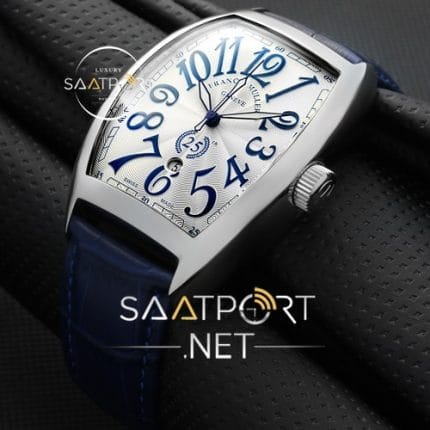 Franck Muller Erkek Saat Modelleri Otomatik Mavi Kadran replika