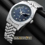 Rolex Datejust Jübile Kordon Mavi Kadran taşlı model