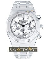 Audemars Piguet Pilli Cronometreli Beyaz Kadran imitasyon saat