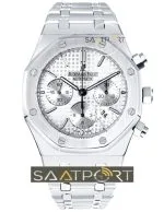 Audemars Piguet Pilli Cronometreli Beyaz Kadran imitasyon saat