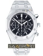 Audemars Piguet Pilli Cronometreli Siyah Kadran imitasyon saatler