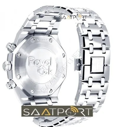 Audemars Piguet Pilli Cronometreli Siyah Kadran imitasyon saatler