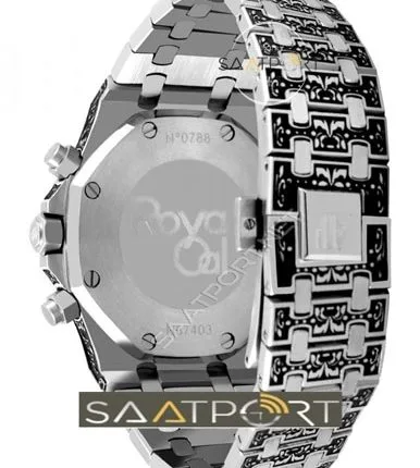 Audemars piguet işlemeli pilli kronometreli saat modeli imitasyon