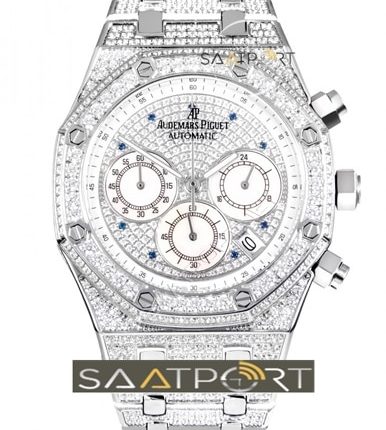 Audemars Piguet kadran ve kasa full Swarovski taşlı imitasyon