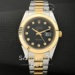 Rolex Datejust Two Tone Taşlı Model replika saat modelleri