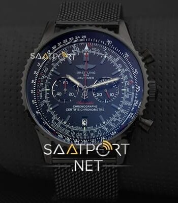 Breitling Navitimer Siyah pvd kasa Ve Siyah Kadran replika saat
