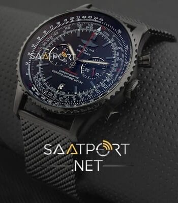 Breitling Navitimer Siyah pvd kasa Ve Siyah Kadran replika saatler