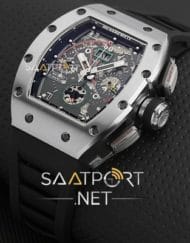 Richard Mille Chronograph RM011 Silver Gümüş kasa Gold replika saat modelleri
