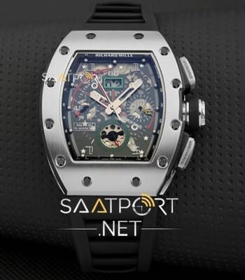 Richard Mille Chronograph RM011 Silver Gümüş kasa Gold replika saatler