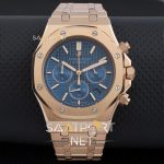 Audemars Piguet Rose Kasa Pilli Kronometreli mavi kadran