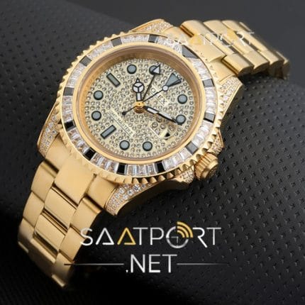 Rolex GMT Master II SARU Diamonds Gold replika saat