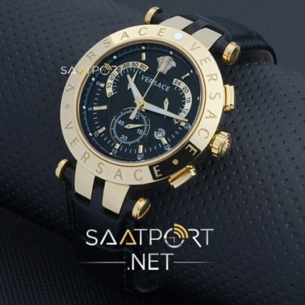 Versace Erkek Kol Saati Gold Kasa Cronometreli replika saat