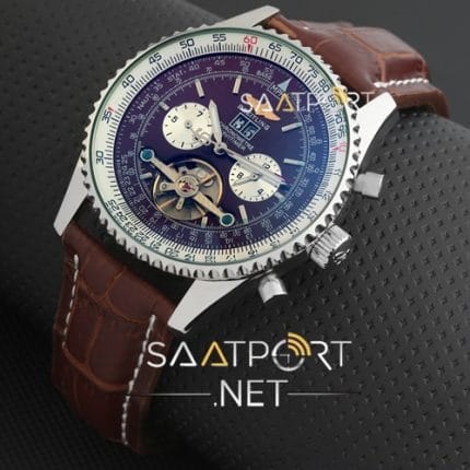 Breitling Navitimer kahverengi Türbülonlu otomatik mekanizma replika saat