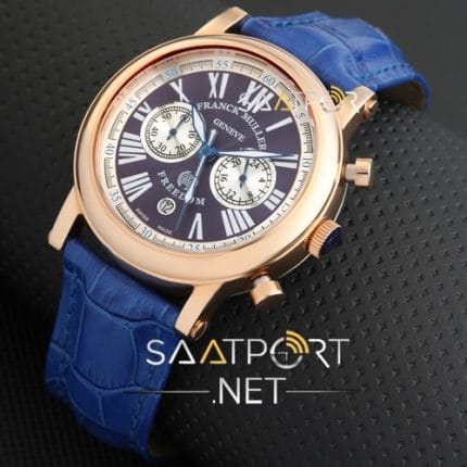 Franck Muller Freedom Kronometreli Mavi Gold Kasa replika saat
