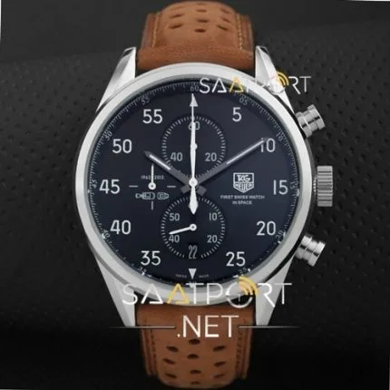 TAG Heuer Calibre Spacex Gümüş Kasa Siyah Kadran
