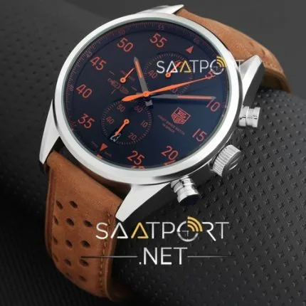 Tag Heuer Spacex Turuncu Rakamlı Çelik Kasa replika saat modelleri