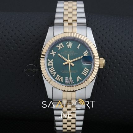 rolex bayan saati yeşil kadran