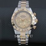 Rolex Daytona Cosmograph Two Tone Gold Dial Baget Diamond