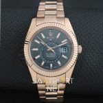 Rolex Sky Dweller 42mm Dark Rhodium Dial Rose Gold