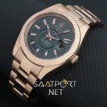 Rolex Sky Dweller 42mm Dark Rhodium Dial Rose Gold