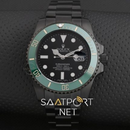 Rolex Submariner Pvd Kapmala 50.Yıl Özel Siyah Kadran Yeşil Bezel