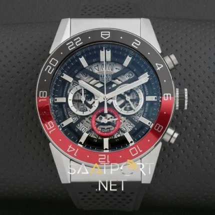 TAG Heuer Carrera Heuer Chronograph kırmızı Bezel 43mm 
