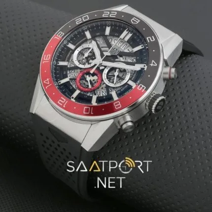 TAG Heuer Carrera Heuer Chronograph kırmızı Bezel 43mm  replika