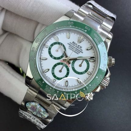 Daytona 116500 LV Green Ceramic Best Edition White dial 4130 Eta Mekanizma (2)