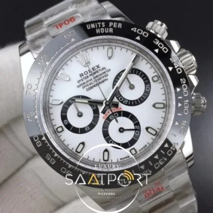 Daytona 116500 Noob 11 Best Edition 904L SS Case and Bracelet White Dial (6)
