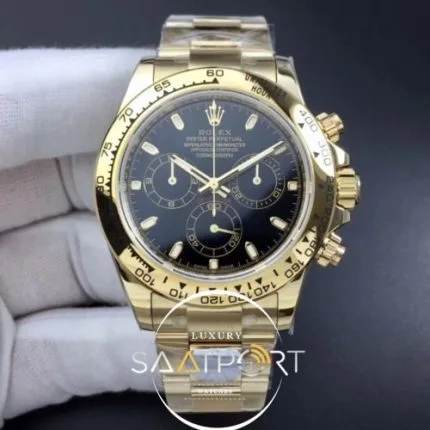 Daytona 116508 ARF 11 Best Edition YG Plated 904L SS Case and Bracelet Black Dial A4130 Super Clone V2 (5)