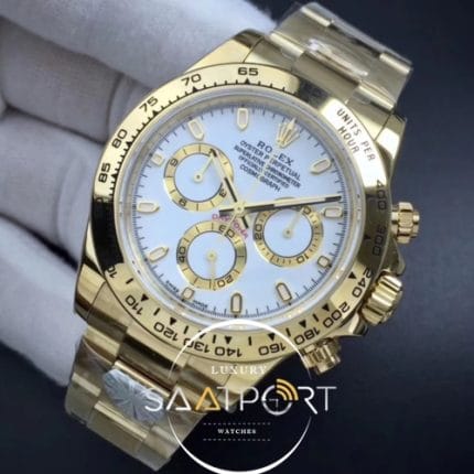 Daytona 116508 ARF 11 Best Edition YG Plated 904L SS Case and Bracelet White Dial A4130 Super Clone V2 (8)
