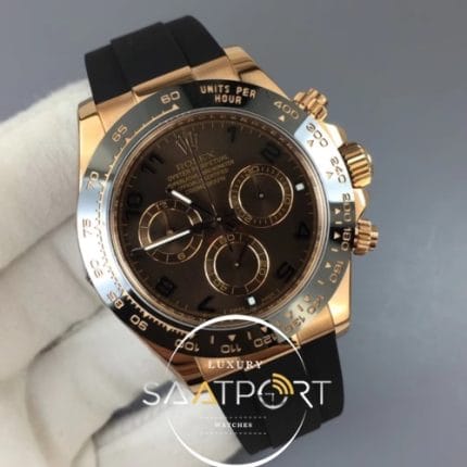 Daytona 116515 ARF 11 Best Edition Chocolate Dial on Black Rubber Strap A4130 Super Clone V2 (2)
