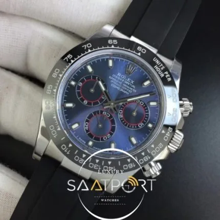 Daytona 116519 Noob 11 Best Edition 904L SS Case Blue Dial on Black Rubber Strap SA4130 V2 (7)