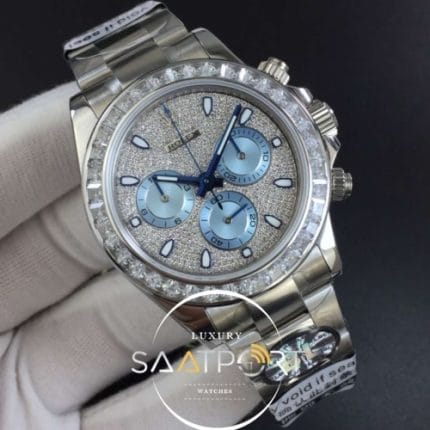 Daytona 116576TBR Full Paved Diamonds SS BLF Best Edition Diamonds Dial on SS Bracelet A4130 (2)