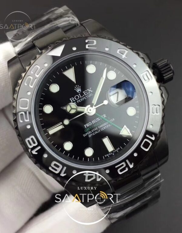GMT-Master II 1167106LN BP Maker Pro Hunter PVD All Black Black Dial on PVD Bracelet 2836 (2)