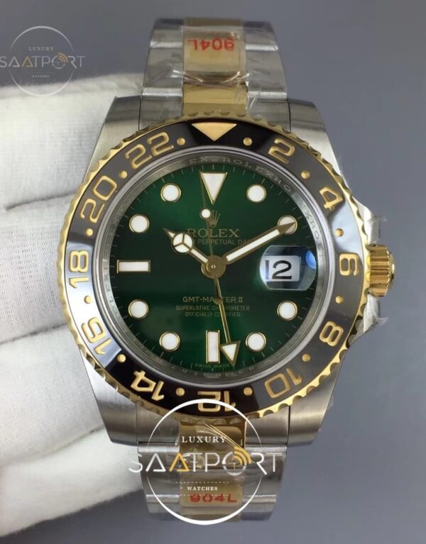 GMT Master II 116713 GM Maker 904L Steel Edition Green Dial on Bracelet A2836
