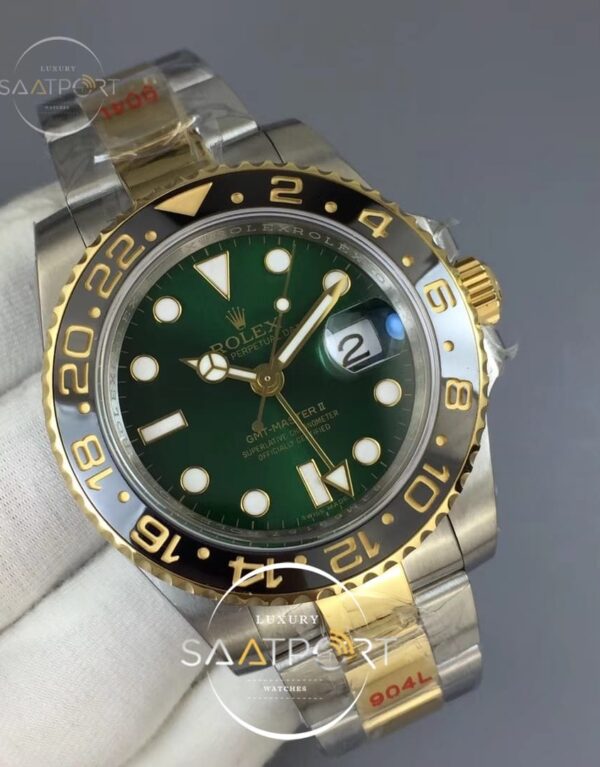 GMT Master II 116713 GM Maker 904L Steel Edition Green Dial on Bracelet A2836 (2)