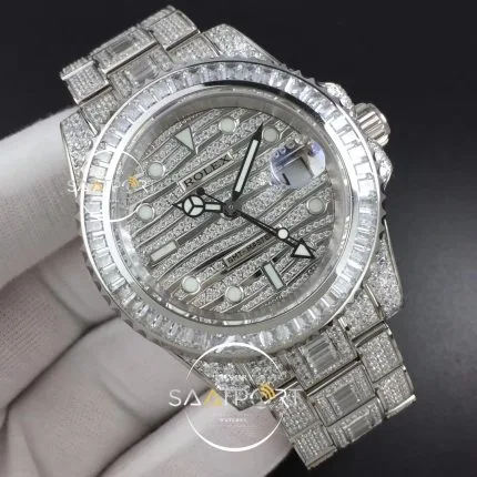 GMT Master II 116769 BRIL Full Diamonds Watch TWF Best Edition A2836 (2)