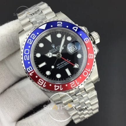 GMT-Master II 126710 GMF Black Dial 904L SS Case and Jubilee Bracelet 2836 (2)