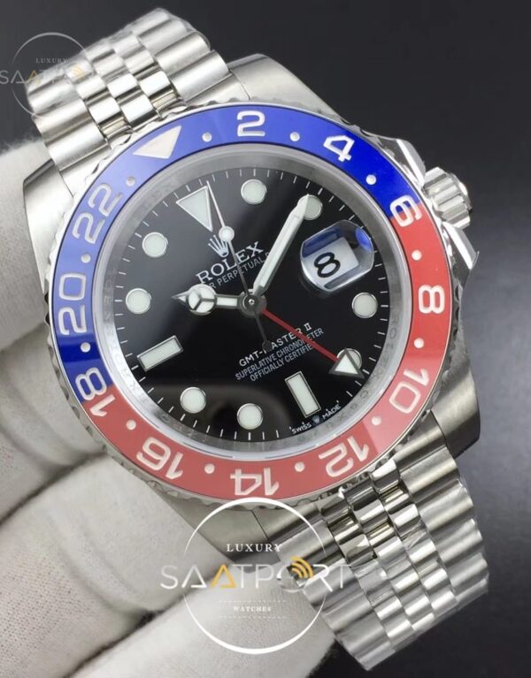 GMT Master II 126710 Real Ceramic 904L DJF Black Dial on Jubilee Bracelet Super clon 3186 (2)