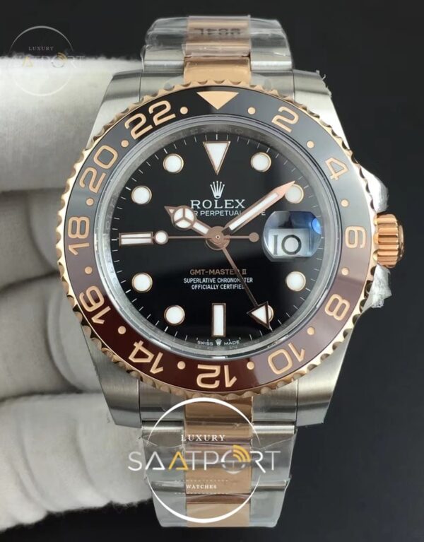 GMT-Master II 126711 Black Brown Ceramic GMF Best Edition on Bracelet 2836 (1)