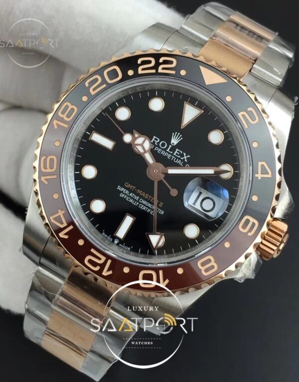 GMT-Master II 126711 Black Brown Ceramic GMF Best Edition on Bracelet 2836 (3)