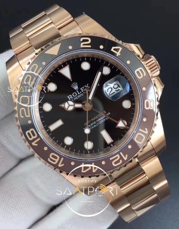 GMT-Master II 126715 CHNR BlackBrown Ceramic RG Plated 904L Steel GMF 11 Best Editi (7)