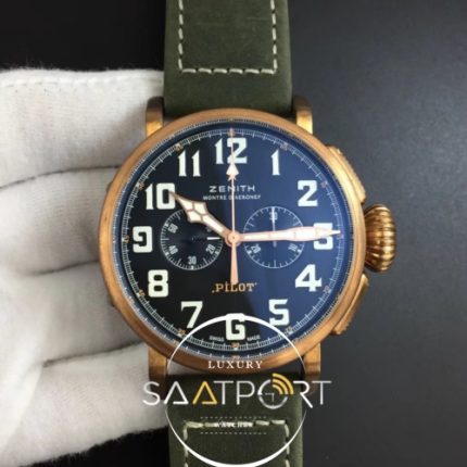 Zenith Pilot Type 20 Chronograph Extra SpecialReal Bronze Case Green Nubuk