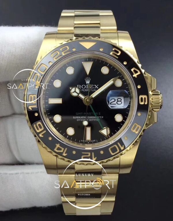 Rolex GMT-Master II 116718 LN Black Ceramic 904L Steel GMF A3285 (1)