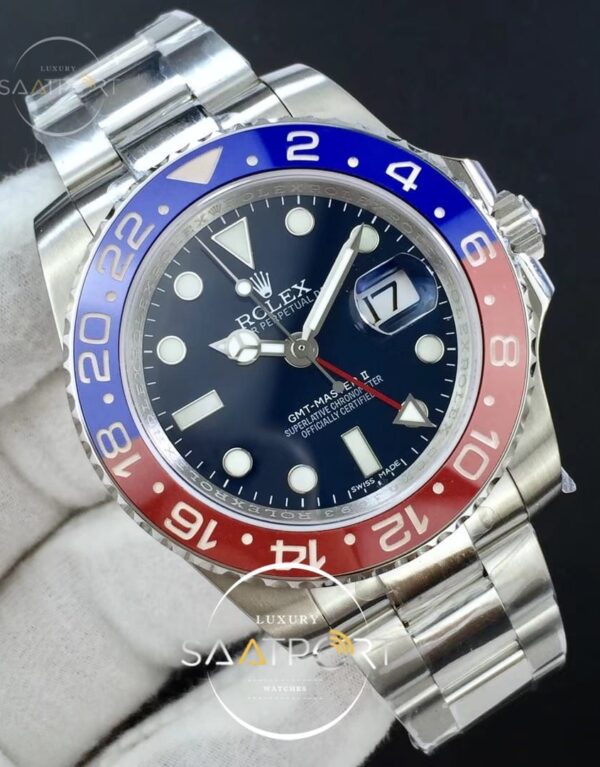 Rolex GMT Master II 116719 BLRO Real Ceramic SS DJF Blue Dial on Bracelet 2836 (2)