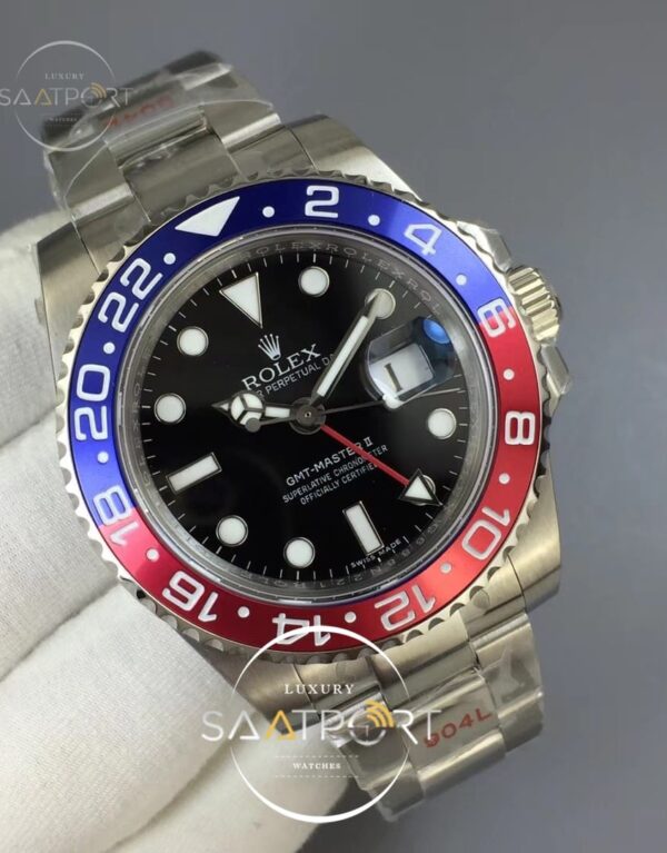 Rolex GMT Master II 116719 GMF 904L Steel Edition Black Dial on Bracelet ETA 2836 (2)